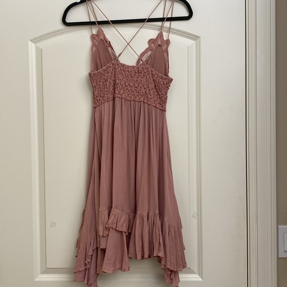 Free People One Adella slip dress Womens Ballet Core Fairy Core Boho S Eyelet - Picture 5 of 10